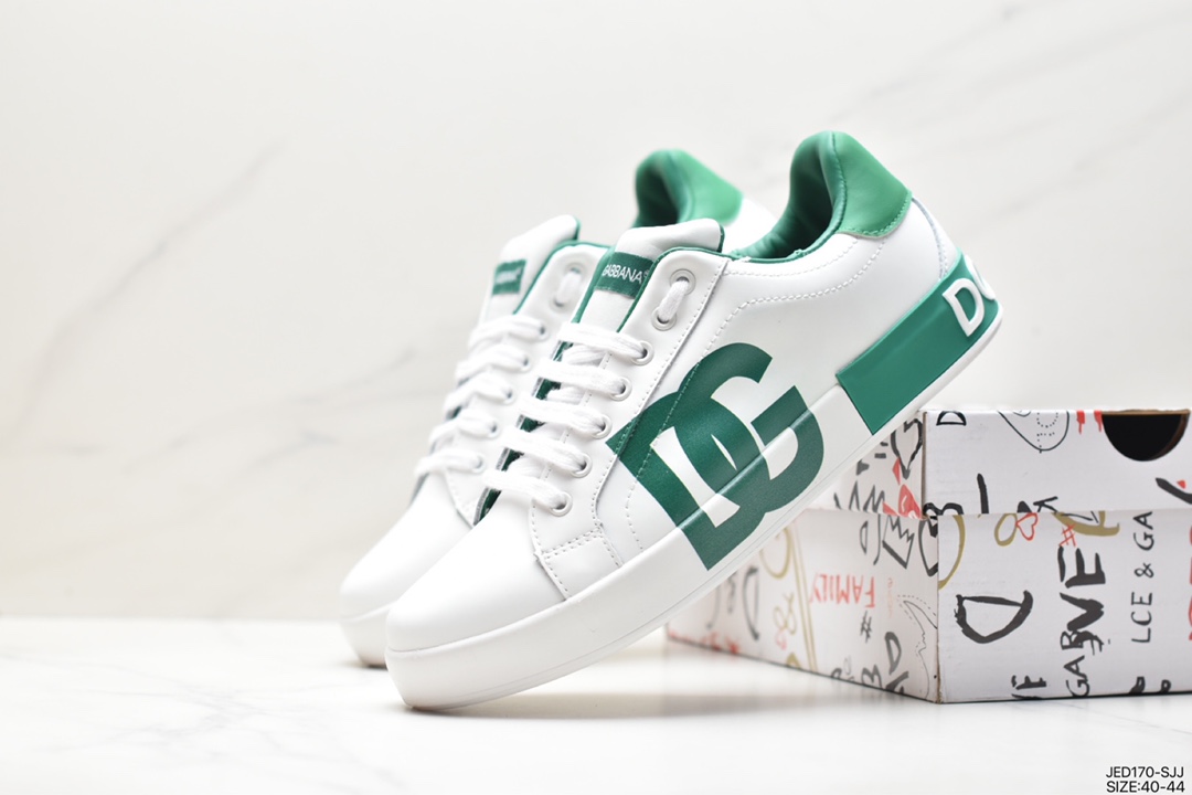 Dolce￥Gabbana Dolce & Gabbana DG plus 18S new Italian graffiti white shoes