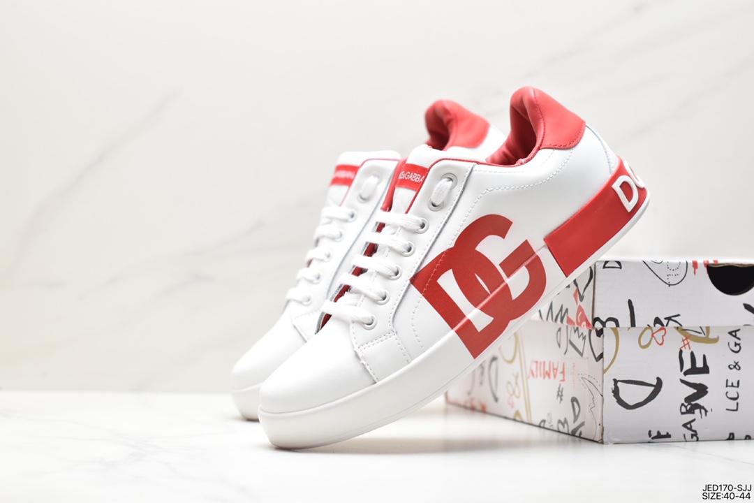 Dolce￥Gabbana Dolce & Gabbana DG plus 18S new Italian graffiti white shoes