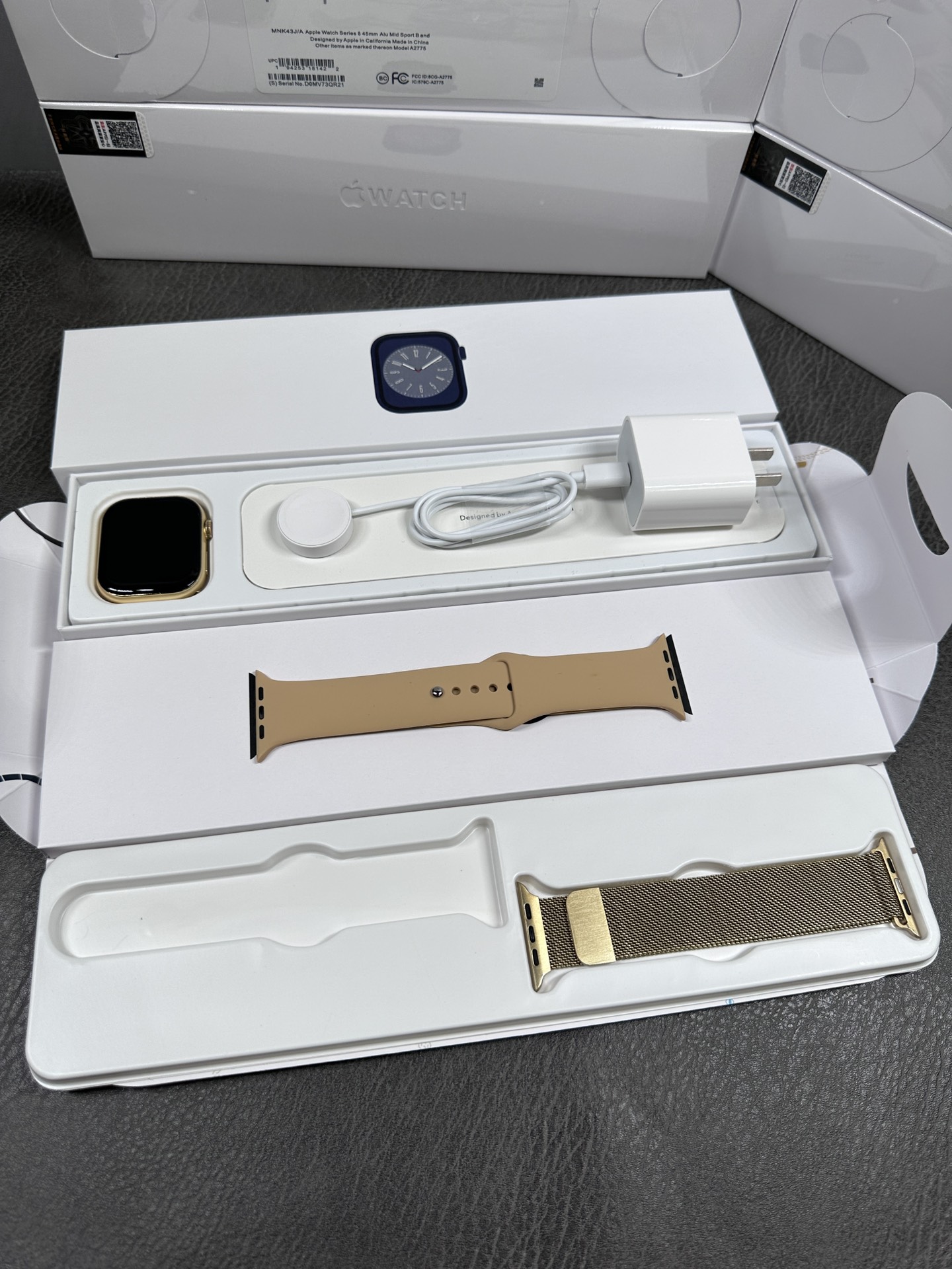 💰250
苹果Apple Watch Series8智能手表 京东旗舰版❗
表框颜色:金色米兰尼斯🟡
独家开模1:1复刻 市面复刻最屌京东版 ❗️
开关机带logo
45MM表盘 星光色铝金属表壳
标配清单:手表➕标配表带➕额外赠送表带(可选)➕无线充电器➕快充头➕说明书➕原装包装
售后:无佩戴痕迹 不刮花 不磨损 手表机身膜不撕 包装齐全不损坏 15天内可退换、机芯保修三个月(进水、人为除外)‼️‼️