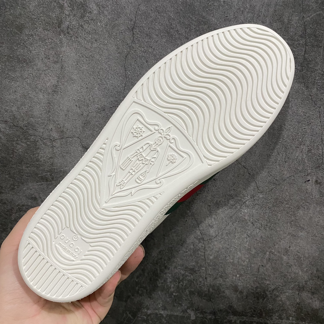 [Purely made in Dongguan] Gucci white shoes series classic snake comes with original shoe tongue imitation wear environmentally friendly paper pad