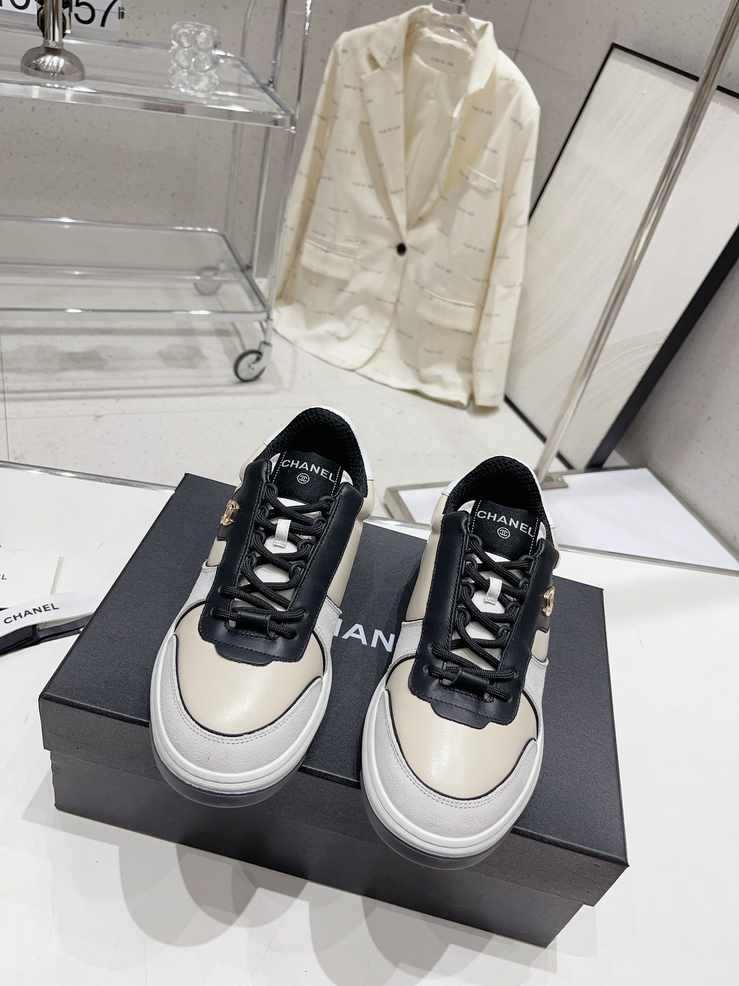 Chanel Shoes Sneakers Cowhide TPU Casual