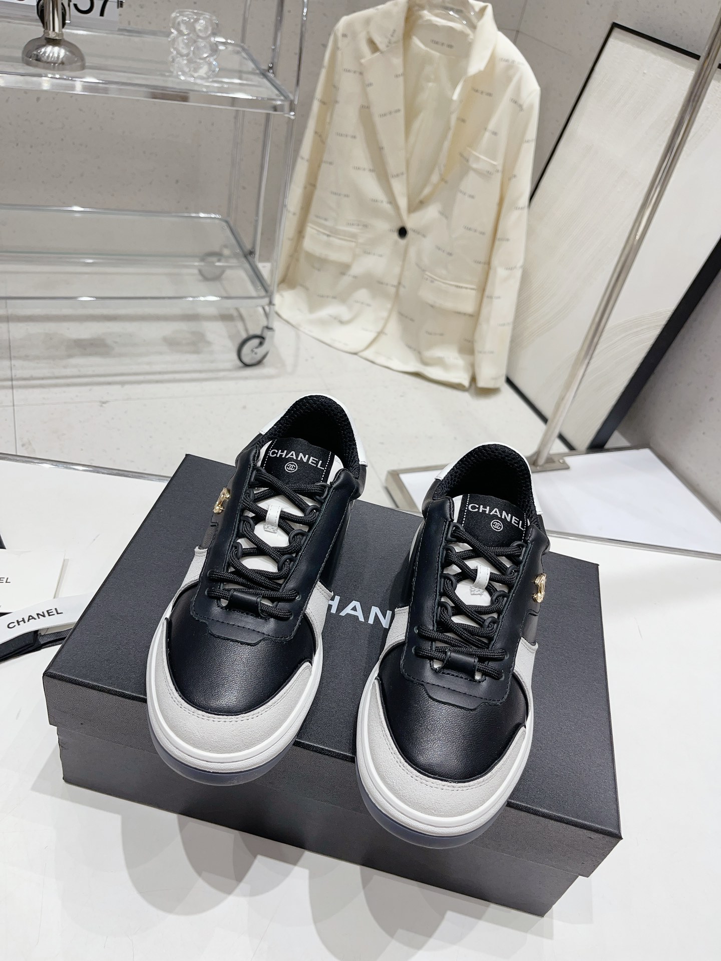 Chanel Shoes Sneakers Cowhide TPU Casual
