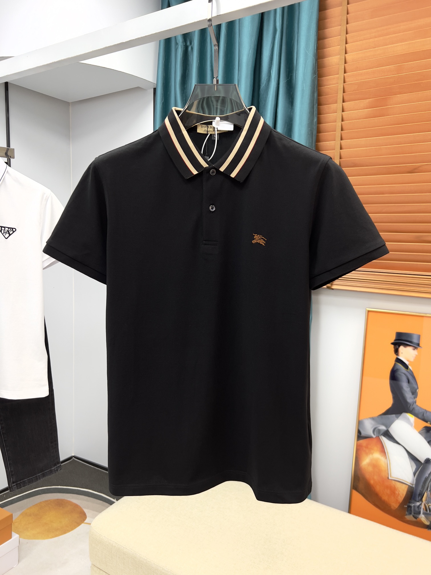 Burberry Clothing Polo Men Cotton Spring/Summer Collection Fashion Casual