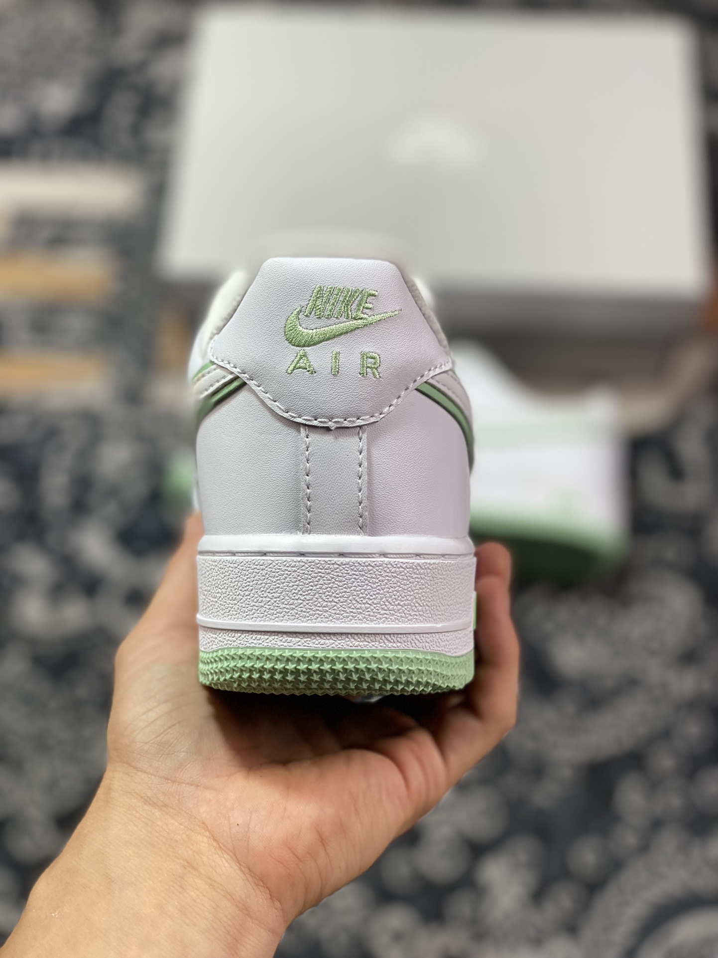 Nike Air Force 1 '07 Low QS”White/Mint” Air Force 1 classic low-top sneakers ”leather white mint green stacked hook” DV0788-105