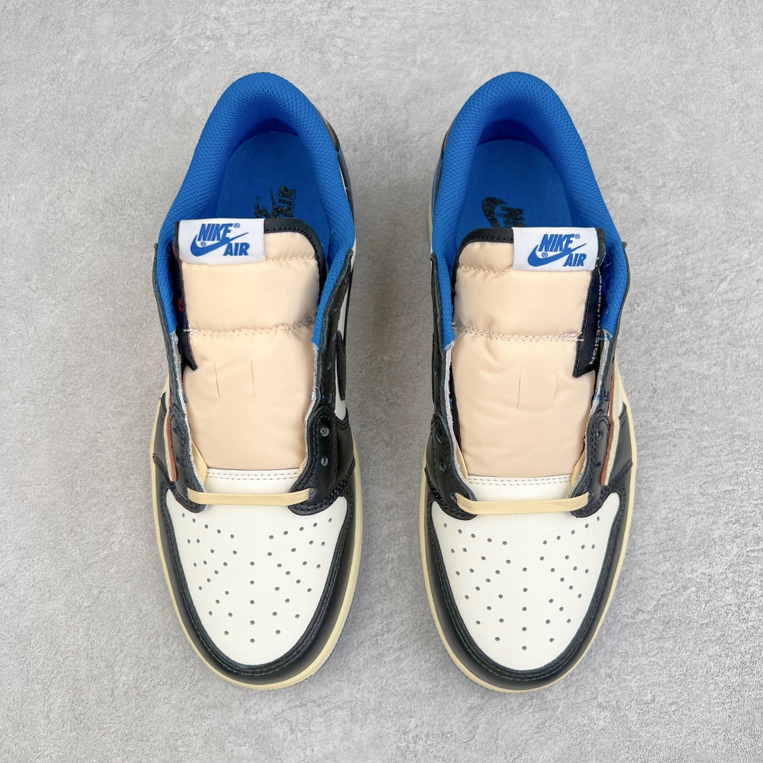 图片[2]-＃LJ渠道版 Travis Scott x Fragment x Air Jordan AJ1 Low OG SP 三方联名闪电倒钩低帮 DM7866-140 原盒原配 原厂拉帮工艺 针距密度一致 全新升级网板中底 原楦原纸板开发 后跟弧度收口自然不对折 极致一眼正品既视感 原厂皮料 进口玻璃冲刀皮料裁剪零毛边 承诺百分百一致原鞋 全鞋电脑针车工艺 鞋面清洁度最高QC检验标准 控制溢胶 原厂电绣工艺 鞋标鞋盒、防尘纸 均采购来自原厂 尺码：36 36.5 37.5 38 38.5 39 40 40.5 41 42 42.5 43 44 44.5 45 46 47.5-选品中心