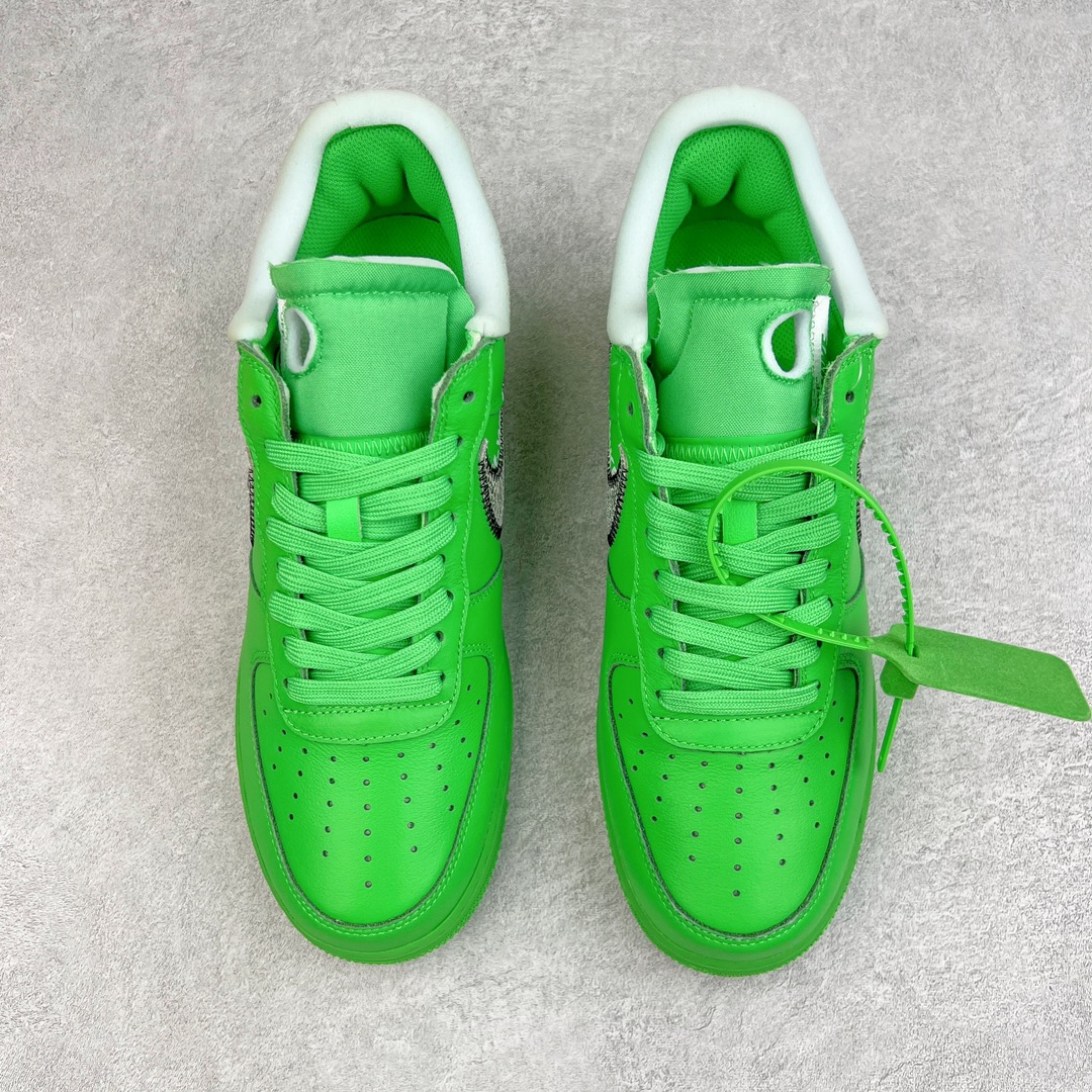 图片[2]-零售💰230 ＃LJ渠道版福利‼Off-White x NK Air Force 1 \”Green\” 空军一号 OW联名绿色艺术馆 DX1419-300 全套原‮原楦‬纸版开发 越南原‮大装‬底 重金采购原厂Prime Asia贝利进口皮料 内侧标语字体三段大小 原厂油墨加持 色泽亮度 高频效果一致 全鞋电脑针车 工整有序 视觉效果满分 原厂拉帮手法 标准四线 密度针距针孔大小控制到位 原装反口里网布海绵 正确卡色网眼大小 原厂港宝加持完美还原灵魂版型 原盒原配从里到外百分百还原 内置Sole气垫 中底白色背胶 SIZE：36 36.5 37.5 38 38.5 39 40 40.5 41 42 42.5 43 44 44.5 45 46 47.5 编码：by2936030-运动鞋