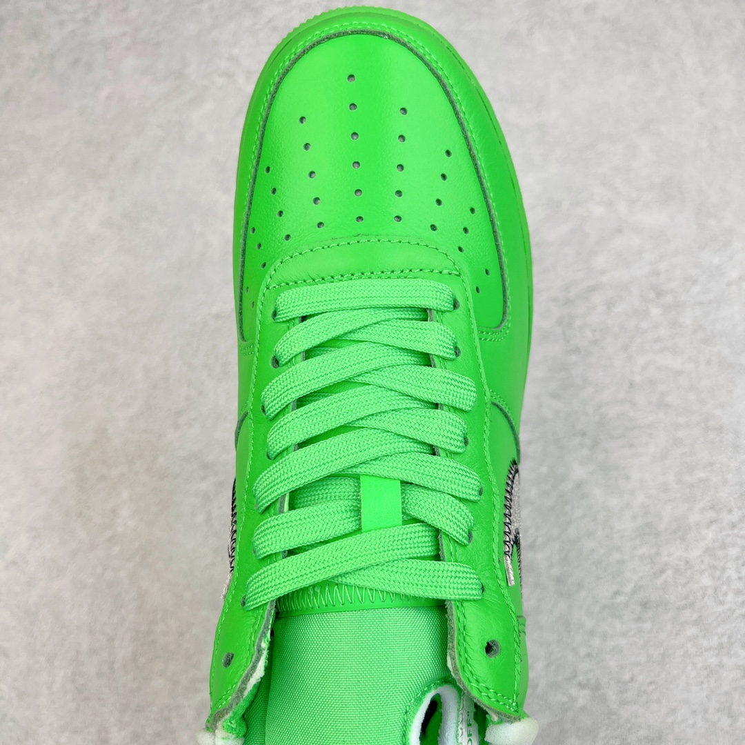 图片[4]-零售💰230 ＃LJ渠道版福利‼Off-White x NK Air Force 1 \”Green\” 空军一号 OW联名绿色艺术馆 DX1419-300 全套原‮原楦‬纸版开发 越南原‮大装‬底 重金采购原厂Prime Asia贝利进口皮料 内侧标语字体三段大小 原厂油墨加持 色泽亮度 高频效果一致 全鞋电脑针车 工整有序 视觉效果满分 原厂拉帮手法 标准四线 密度针距针孔大小控制到位 原装反口里网布海绵 正确卡色网眼大小 原厂港宝加持完美还原灵魂版型 原盒原配从里到外百分百还原 内置Sole气垫 中底白色背胶 SIZE：36 36.5 37.5 38 38.5 39 40 40.5 41 42 42.5 43 44 44.5 45 46 47.5 编码：by2936030-运动鞋