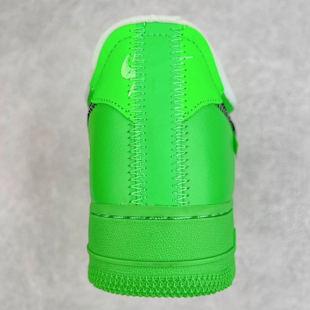 图片[8]-零售💰230 ＃LJ渠道版福利‼Off-White x NK Air Force 1 \”Green\” 空军一号 OW联名绿色艺术馆 DX1419-300 全套原‮原楦‬纸版开发 越南原‮大装‬底 重金采购原厂Prime Asia贝利进口皮料 内侧标语字体三段大小 原厂油墨加持 色泽亮度 高频效果一致 全鞋电脑针车 工整有序 视觉效果满分 原厂拉帮手法 标准四线 密度针距针孔大小控制到位 原装反口里网布海绵 正确卡色网眼大小 原厂港宝加持完美还原灵魂版型 原盒原配从里到外百分百还原 内置Sole气垫 中底白色背胶 SIZE：36 36.5 37.5 38 38.5 39 40 40.5 41 42 42.5 43 44 44.5 45 46 47.5 编码：by2936030-运动鞋