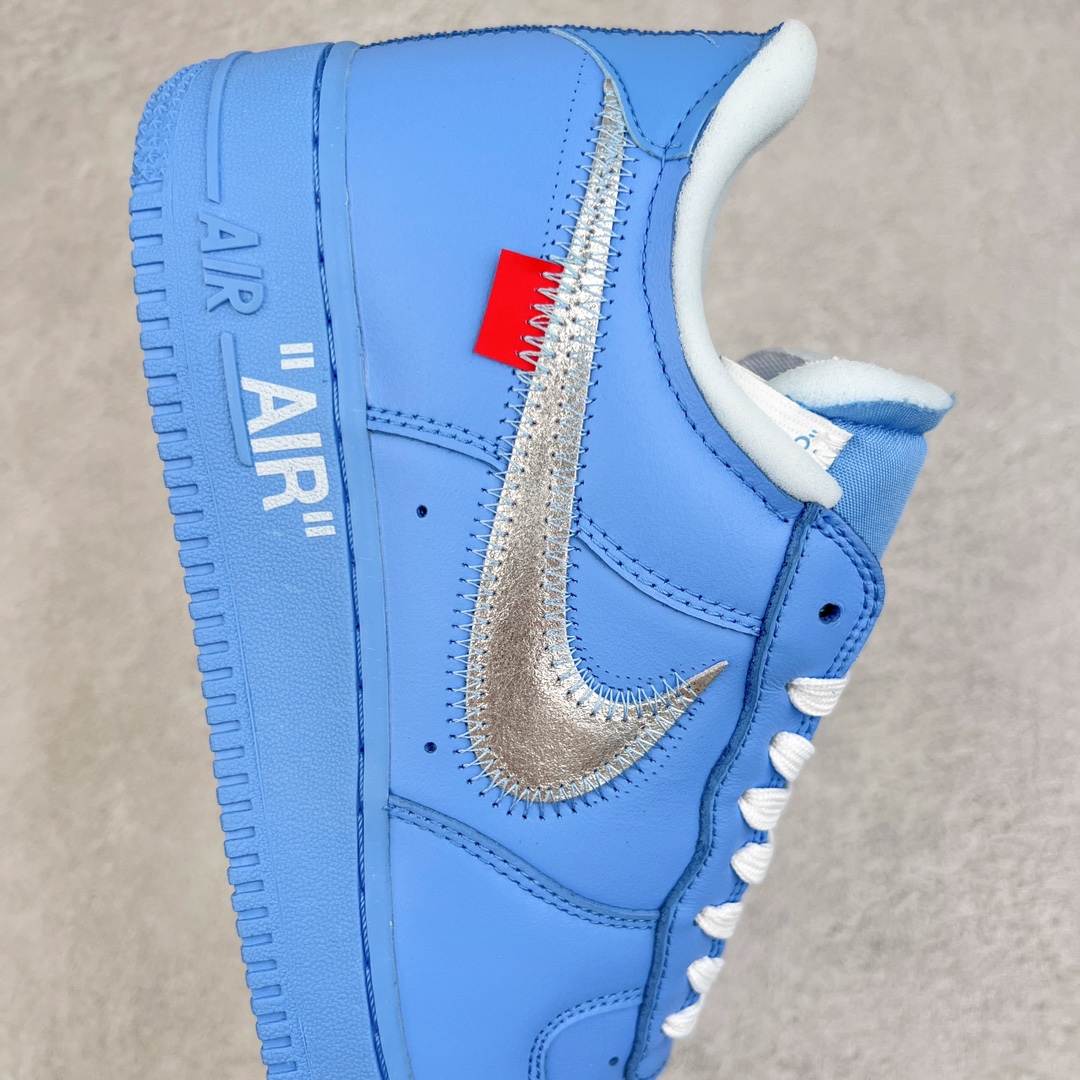 图片[6]-零售💰230 ＃LJ渠道版福利‼Off-White x NK Air Force 1 \”MCA\” 空军一号 OW联名蓝色艺术馆 CI1173-400 全套原‮原楦‬纸版开发 越南原‮大装‬底 重金采购原厂Prime Asia贝利进口皮料 内侧标语字体三段大小 原厂油墨加持 色泽亮度 高频效果一致 全鞋电脑针车 工整有序 视觉效果满分 原厂拉帮手法 标准四线 密度针距针孔大小控制到位 原装反口里网布海绵 正确卡色网眼大小 原厂港宝加持完美还原灵魂版型 原盒原配从里到外百分百还原 内置Sole气垫 中底白色背胶 SIZE：36 36.5 37.5 38 38.5 39 40 40.5 41 42 42.5 43 44 44.5 45 46 47.5 编码：by2936030-运动鞋