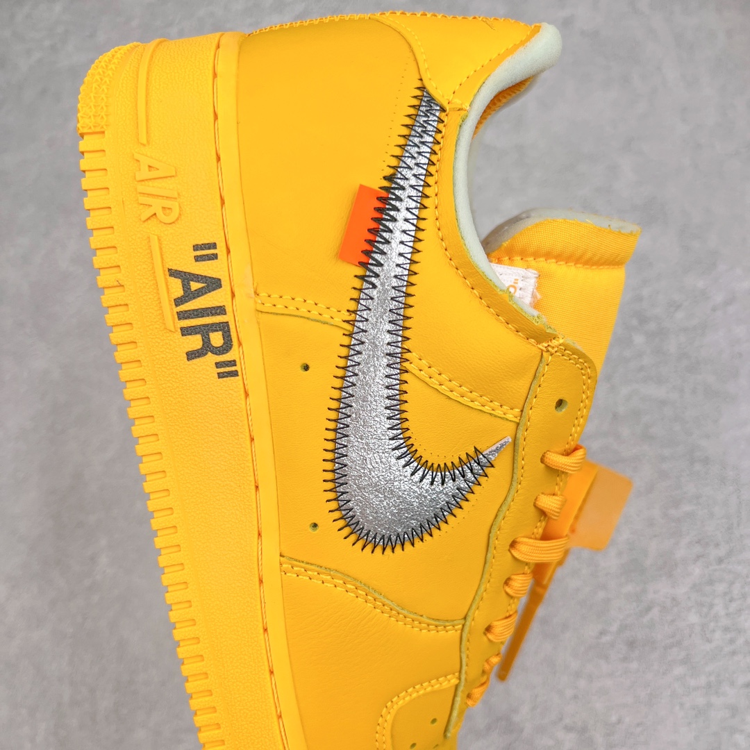 图片[6]-零售💰230 ＃LJ渠道版福利‼Off-White x NK Air Force 1 \”Lemonade\” 空军一号 OW联名黄色艺术馆 DD1876-700 全套原‮原楦‬纸版开发 越南原‮大装‬底 重金采购原厂Prime Asia贝利进口皮料 内侧标语字体三段大小 原厂油墨加持 色泽亮度 高频效果一致 全鞋电脑针车 工整有序 视觉效果满分 原厂拉帮手法 标准四线 密度针距针孔大小控制到位 原装反口里网布海绵 正确卡色网眼大小 原厂港宝加持完美还原灵魂版型 原盒原配从里到外百分百还原 内置Sole气垫 中底白色背胶 SIZE：36 36.5 37.5 38 38.5 39 40 40.5 41 42 42.5 43 44 44.5 45 46 47.5 编码：by2936030-运动鞋