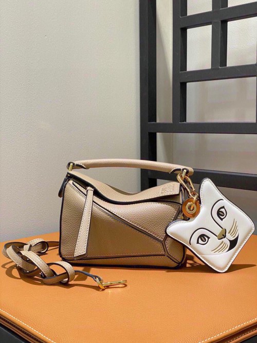 Loewe Puzzle Mini Sand Crossbody Bag 1 Loewe Puzzle Mini Sand Crossbody Bag