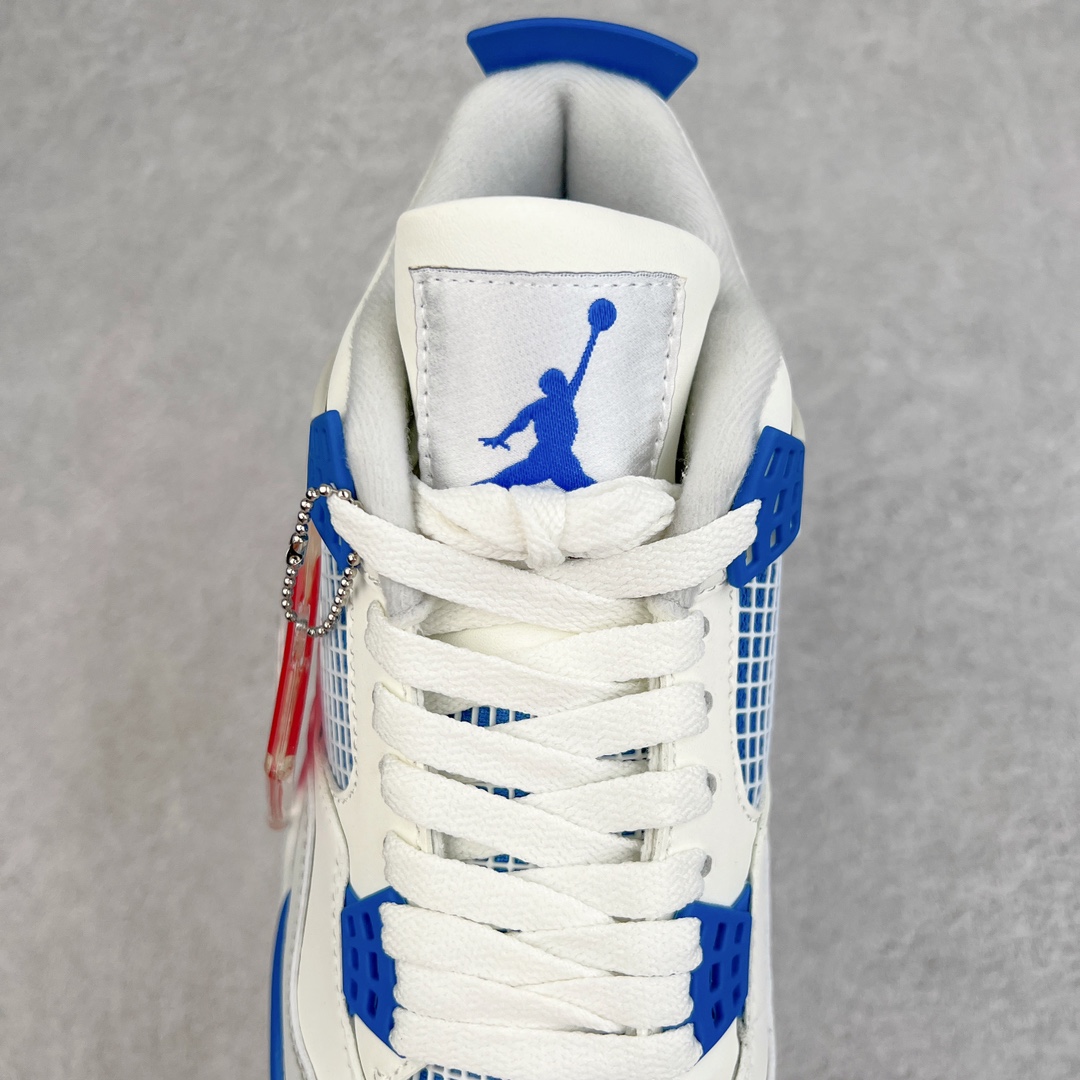 图片[5]-＃PB版 福利特价 Air Jordan AJ4 Retro 耗时半年巨作 全套原纸板楦头开发 调试30余版 确保原汁原味完美呈现四代版型 一比一鞋头弧度高度趴度鞋身弧度 此版本只针对中端市场 皮料材质有所更替 其他数据细节工艺流程均保持公司一致 细节品控鞋型随意秒杀市面3XX 4XX 原厂TPU网格鞋带扣 正确内里网布 菱角分明不变形无多余毛边 柔软性质感一致于原鞋 原厂织唛标 原厂飞人电绣工艺 独家绑鞋带手法 印刷中底布 四线拉帮 米色美纹纸贴合固定 进口港宝加持 后跟自然饱满 全鞋荧光划线卡点 追求极致完美 每一双都是工艺品 多重QC质检 超越公司货的品控标准 实实在在的免检产品 尺码：40 40.5 41 42 42.5 43 44 44.5 45 46 47.5-选品中心