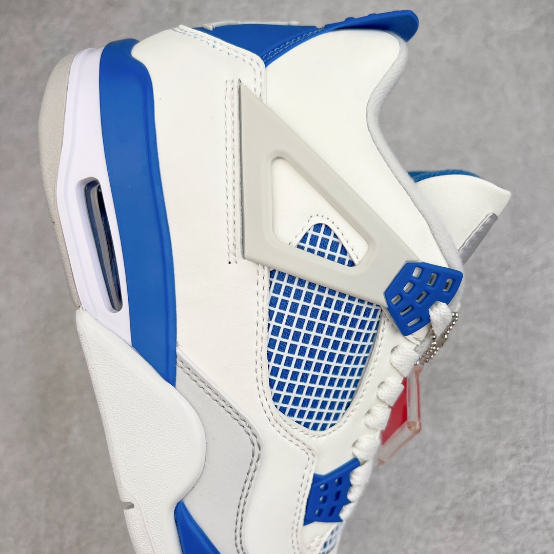 图片[6]-＃PB版 福利特价 Air Jordan AJ4 Retro 耗时半年巨作 全套原纸板楦头开发 调试30余版 确保原汁原味完美呈现四代版型 一比一鞋头弧度高度趴度鞋身弧度 此版本只针对中端市场 皮料材质有所更替 其他数据细节工艺流程均保持公司一致 细节品控鞋型随意秒杀市面3XX 4XX 原厂TPU网格鞋带扣 正确内里网布 菱角分明不变形无多余毛边 柔软性质感一致于原鞋 原厂织唛标 原厂飞人电绣工艺 独家绑鞋带手法 印刷中底布 四线拉帮 米色美纹纸贴合固定 进口港宝加持 后跟自然饱满 全鞋荧光划线卡点 追求极致完美 每一双都是工艺品 多重QC质检 超越公司货的品控标准 实实在在的免检产品 尺码：40 40.5 41 42 42.5 43 44 44.5 45 46 47.5-选品中心
