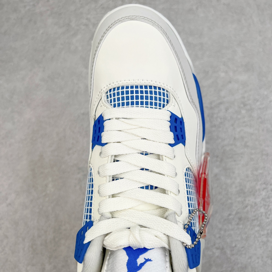图片[4]-＃PB版 福利特价 Air Jordan AJ4 Retro 耗时半年巨作 全套原纸板楦头开发 调试30余版 确保原汁原味完美呈现四代版型 一比一鞋头弧度高度趴度鞋身弧度 此版本只针对中端市场 皮料材质有所更替 其他数据细节工艺流程均保持公司一致 细节品控鞋型随意秒杀市面3XX 4XX 原厂TPU网格鞋带扣 正确内里网布 菱角分明不变形无多余毛边 柔软性质感一致于原鞋 原厂织唛标 原厂飞人电绣工艺 独家绑鞋带手法 印刷中底布 四线拉帮 米色美纹纸贴合固定 进口港宝加持 后跟自然饱满 全鞋荧光划线卡点 追求极致完美 每一双都是工艺品 多重QC质检 超越公司货的品控标准 实实在在的免检产品 尺码：40 40.5 41 42 42.5 43 44 44.5 45 46 47.5-选品中心