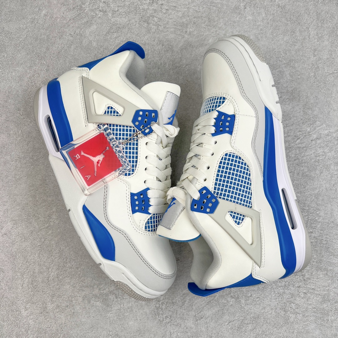图片[3]-＃PB版 福利特价 Air Jordan AJ4 Retro 耗时半年巨作 全套原纸板楦头开发 调试30余版 确保原汁原味完美呈现四代版型 一比一鞋头弧度高度趴度鞋身弧度 此版本只针对中端市场 皮料材质有所更替 其他数据细节工艺流程均保持公司一致 细节品控鞋型随意秒杀市面3XX 4XX 原厂TPU网格鞋带扣 正确内里网布 菱角分明不变形无多余毛边 柔软性质感一致于原鞋 原厂织唛标 原厂飞人电绣工艺 独家绑鞋带手法 印刷中底布 四线拉帮 米色美纹纸贴合固定 进口港宝加持 后跟自然饱满 全鞋荧光划线卡点 追求极致完美 每一双都是工艺品 多重QC质检 超越公司货的品控标准 实实在在的免检产品 尺码：40 40.5 41 42 42.5 43 44 44.5 45 46 47.5-选品中心