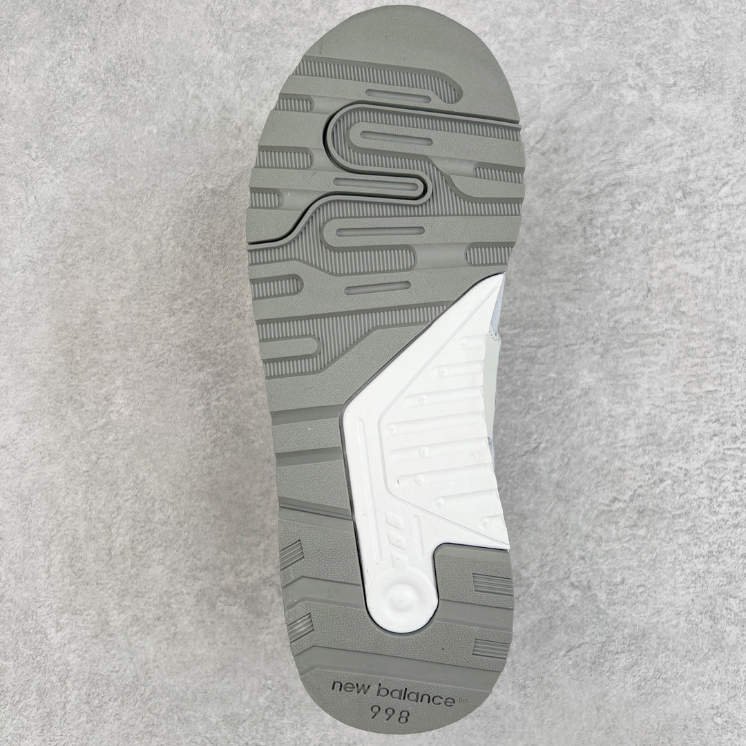 图片[9]-＃K版纯原 New Balance M998 Made in USA NB新百伦高端美产血统系列经典复古休闲运动慢跑鞋 NB998 诞生于 1993 年，作为第一双使用 ABZORB 缓冲材料的鞋款，一经发售就受到大量消费者的热烈追捧，如今已经成为了历久不衰的经典代表鞋款之一。原楦原数据开发版型 以优质面料制成鞋面结构。鞋面采用经典网眼布材质，辅以绒面革覆盖，带来更加清爽舒适的穿着体验。鞋舌上标记的 \\\”998\\\” 字样增强鞋款辨识度的同时，为鞋款注入更多动人细节。鞋款采用 ABZORB 缓冲材料的中底，通过缓冲和压缩阻力相结合来吸收冲击，稳定性高，不易打滑，助你畅享舒适有型的运动体验。采用猪巴革组合网织鞋面材质 后跟嵌入TPU装饰条稳固 升级原装5层独立私模 尺码：36 36.5 37 38 39.5 40 40.5 41.5 42 42.5 43 44 44.5 45-选品中心