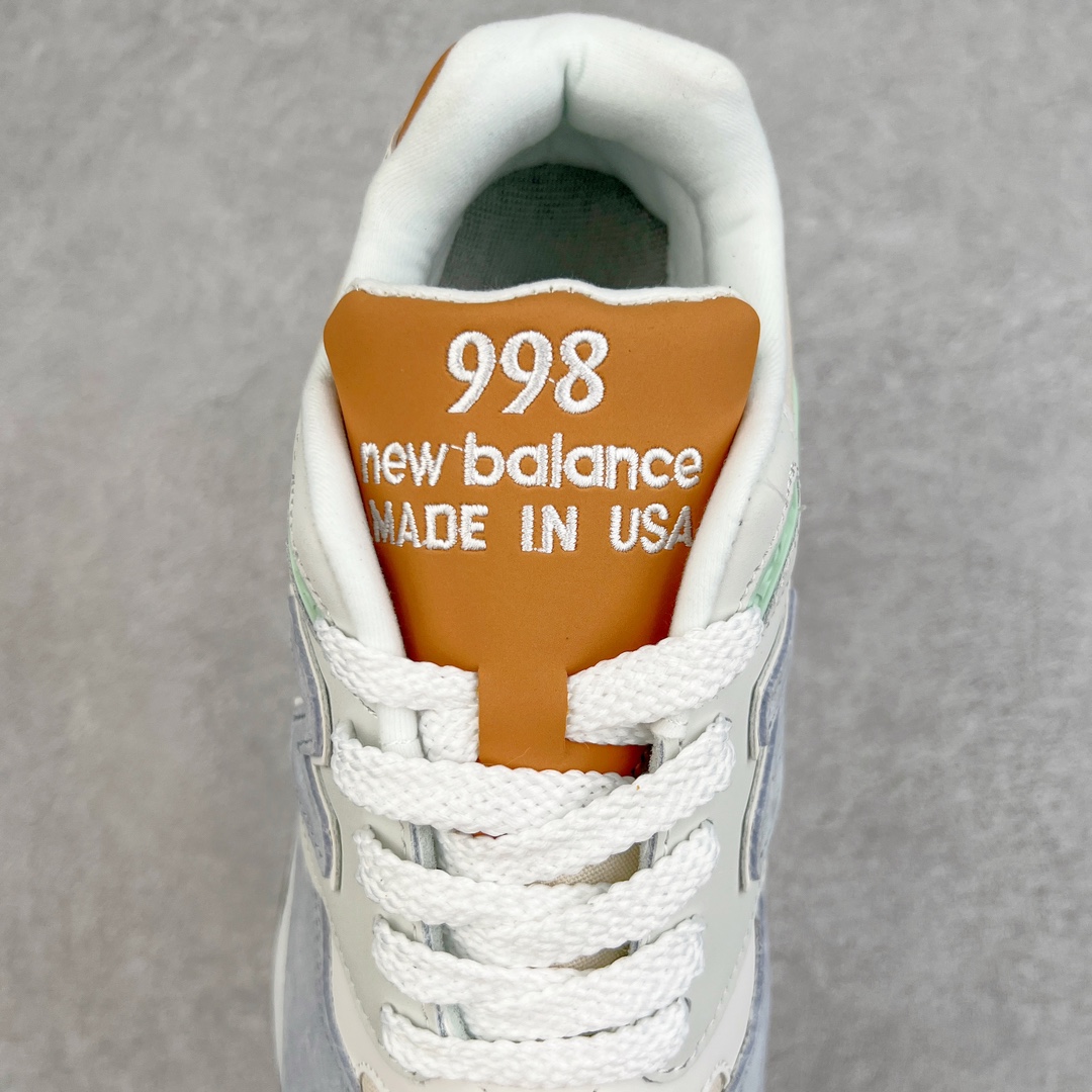 图片[5]-＃K版纯原 New Balance M998 Made in USA NB新百伦高端美产血统系列经典复古休闲运动慢跑鞋 NB998 诞生于 1993 年，作为第一双使用 ABZORB 缓冲材料的鞋款，一经发售就受到大量消费者的热烈追捧，如今已经成为了历久不衰的经典代表鞋款之一。原楦原数据开发版型 以优质面料制成鞋面结构。鞋面采用经典网眼布材质，辅以绒面革覆盖，带来更加清爽舒适的穿着体验。鞋舌上标记的 \\\”998\\\” 字样增强鞋款辨识度的同时，为鞋款注入更多动人细节。鞋款采用 ABZORB 缓冲材料的中底，通过缓冲和压缩阻力相结合来吸收冲击，稳定性高，不易打滑，助你畅享舒适有型的运动体验。采用猪巴革组合网织鞋面材质 后跟嵌入TPU装饰条稳固 升级原装5层独立私模 尺码：36 36.5 37 38 39.5 40 40.5 41.5 42 42.5 43 44 44.5 45-选品中心