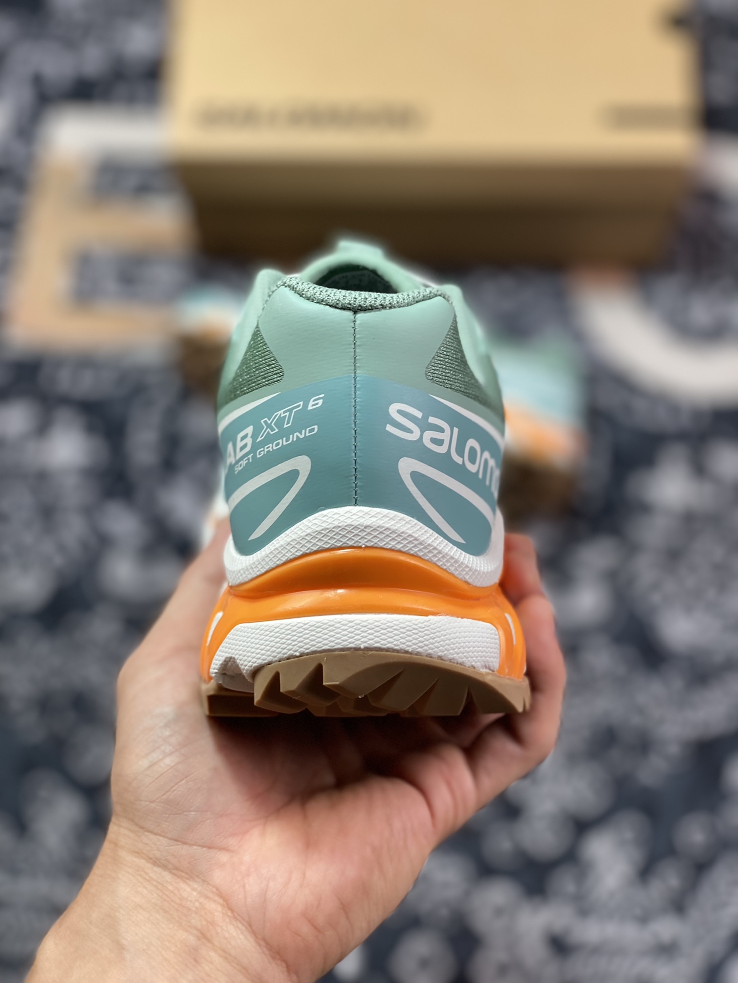 Salomon XT-6 Gore-Tex Skyline Series Low-top City Sports Shoes ”Granite Green Orange White” 471481 27