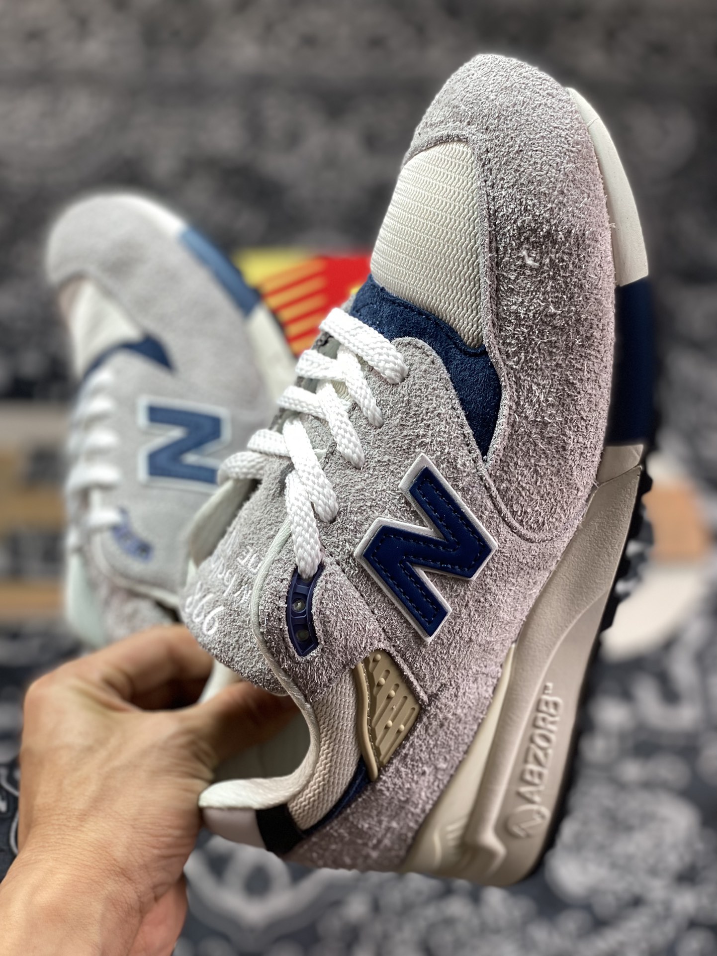 NBNew Balance M998 Made in USA High-end American-made jogging shoes ”Original Gray Navy Blue Oxidation” U998TA