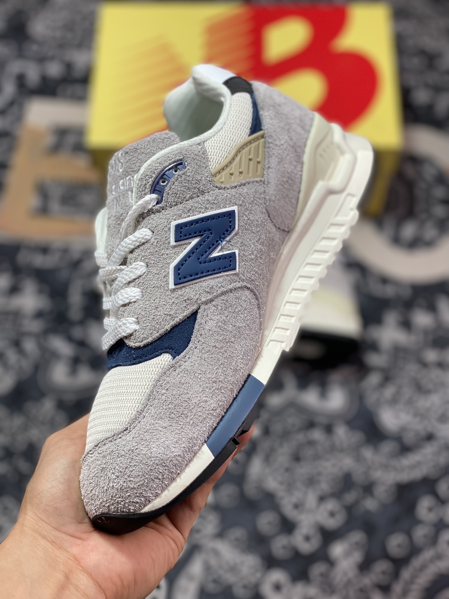 NBNew Balance M998 Made in USA High-end American-made jogging shoes ”Original Gray Navy Blue Oxidation” U998TA