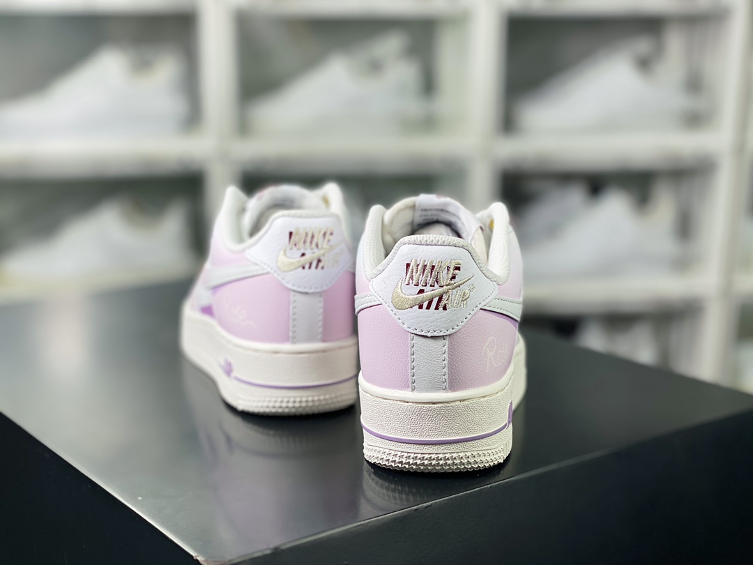 Air Force 1'07 Low GS”Rose” Air Force One low-top sneakers ”White Gradient Purple Girly Heart” DZ5616-100