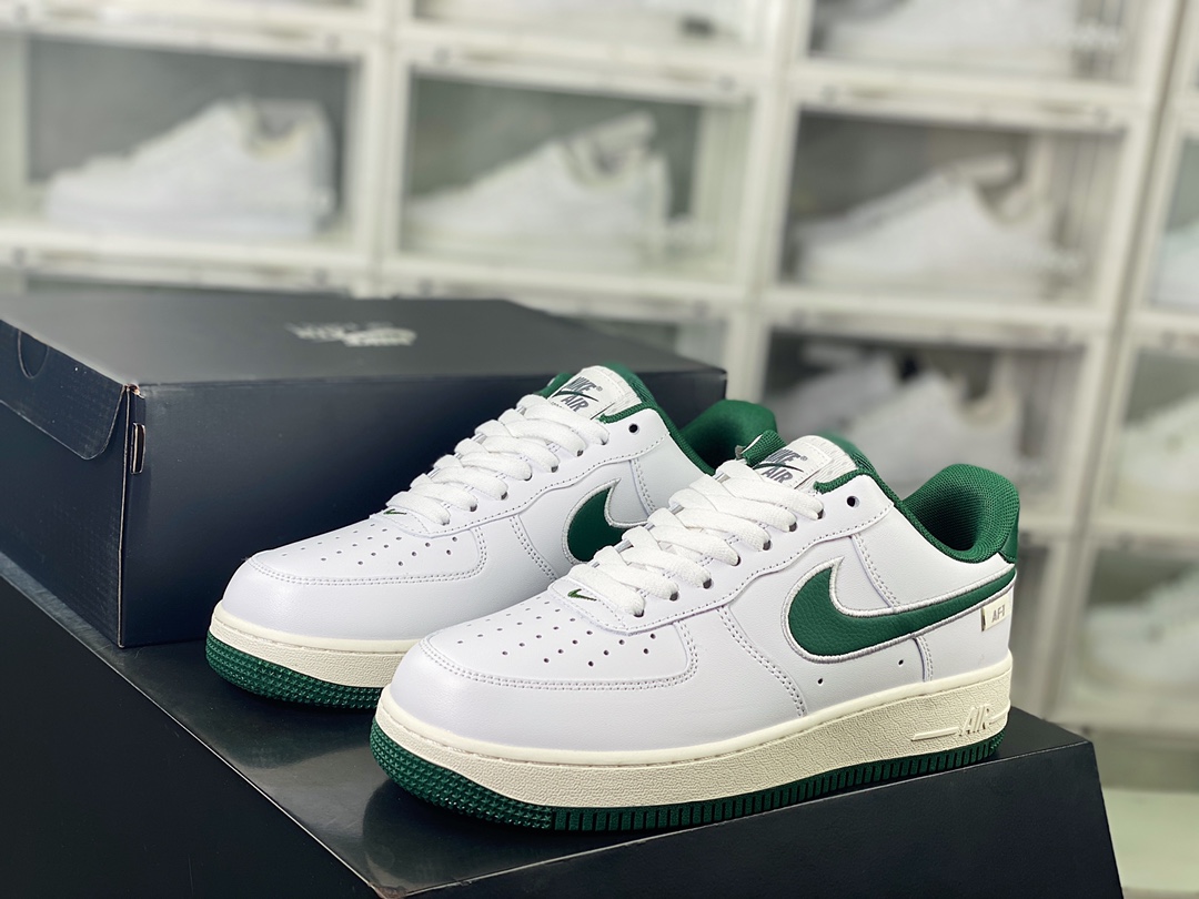 200 Air Force 1’07 Low”White Green”空军一号板鞋“皮革白森林绿电绣钩子”FV0392-100