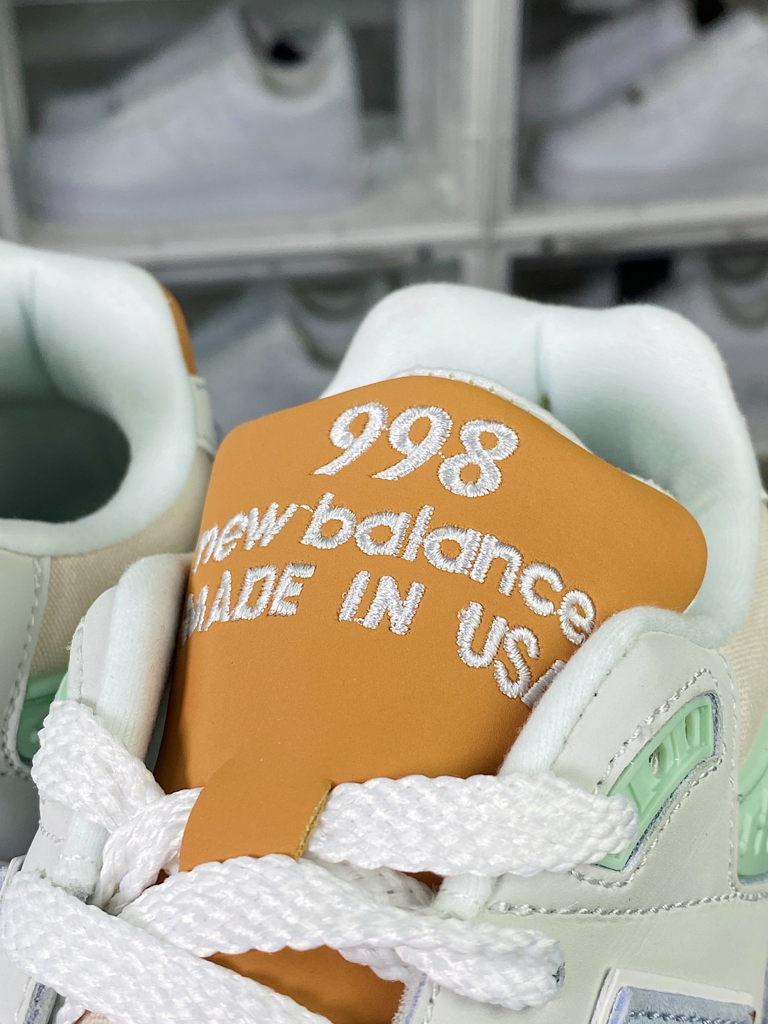 260 新百伦New Balance M998 Made in USA 高端美产血统系列经典慢跑鞋“冰蓝薄荷”M998ENE