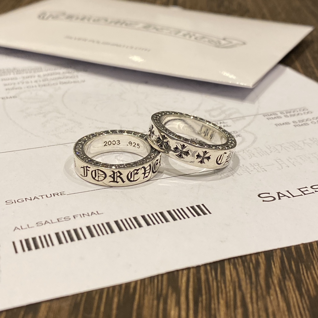 Rings, 925 silver with diamond customization