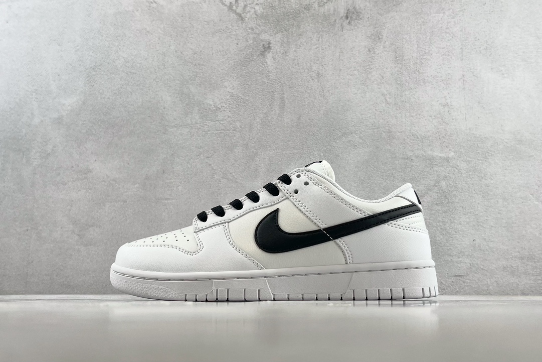 反转色系列 Nike Dunk Low Retro 白黑 DJ6188-101