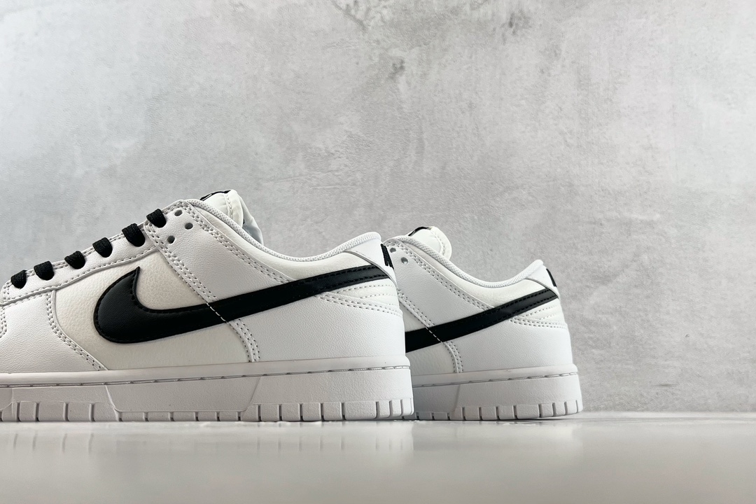 反转色系列 Nike Dunk Low Retro 白黑 DJ6188-101