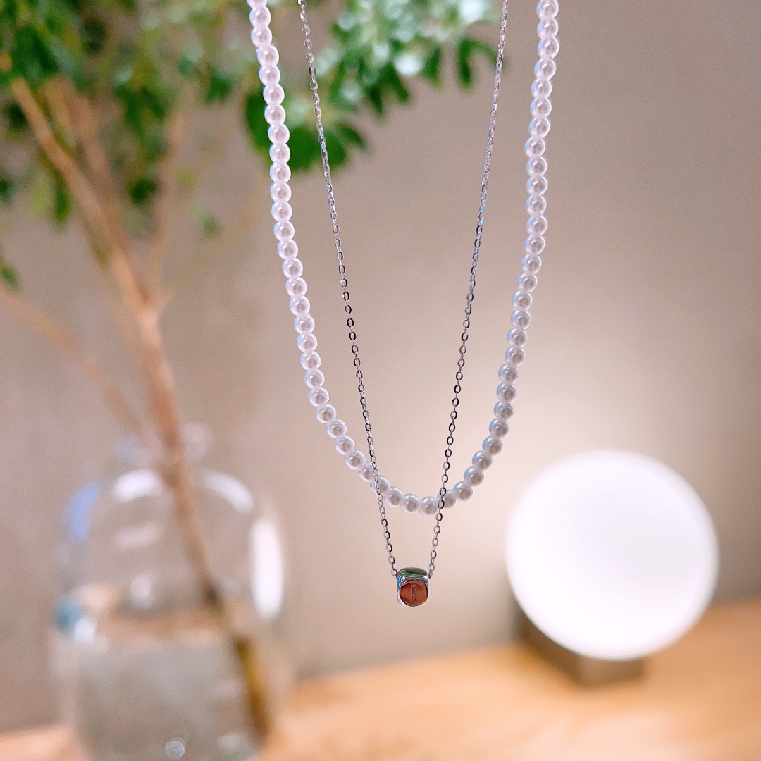 エレガント925シルバーネックレスゴールド 新年