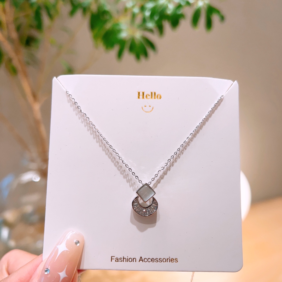 韓国風純銀ネックレスシルバー 誕生日