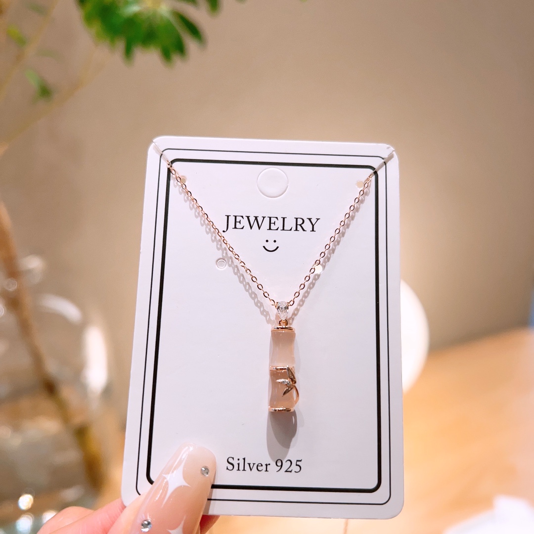 ミニマリストS925スターリングシルバーネックレスシルバー 婚約