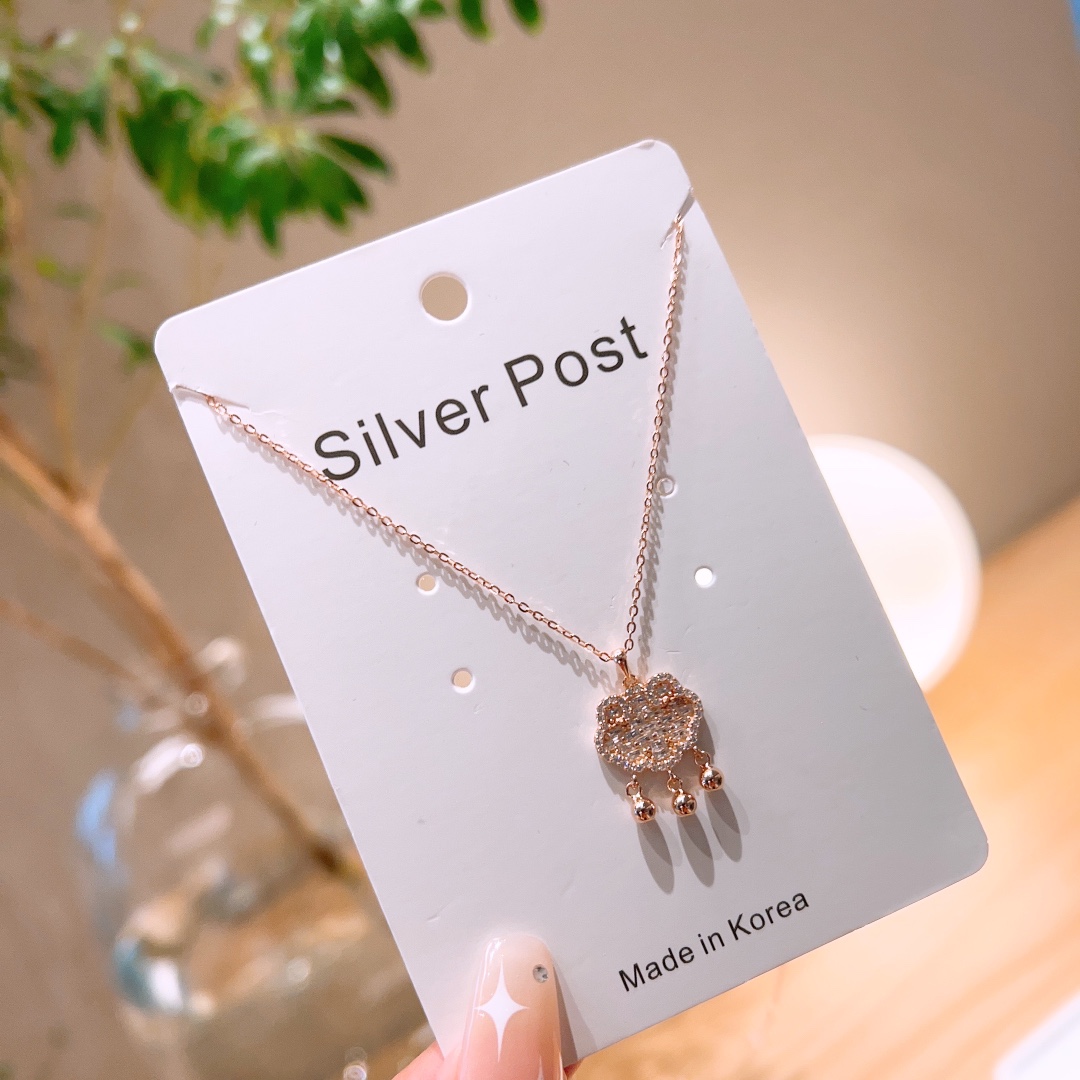 優しい低アレルギー銀ネックレスゴールド バレンタインデー