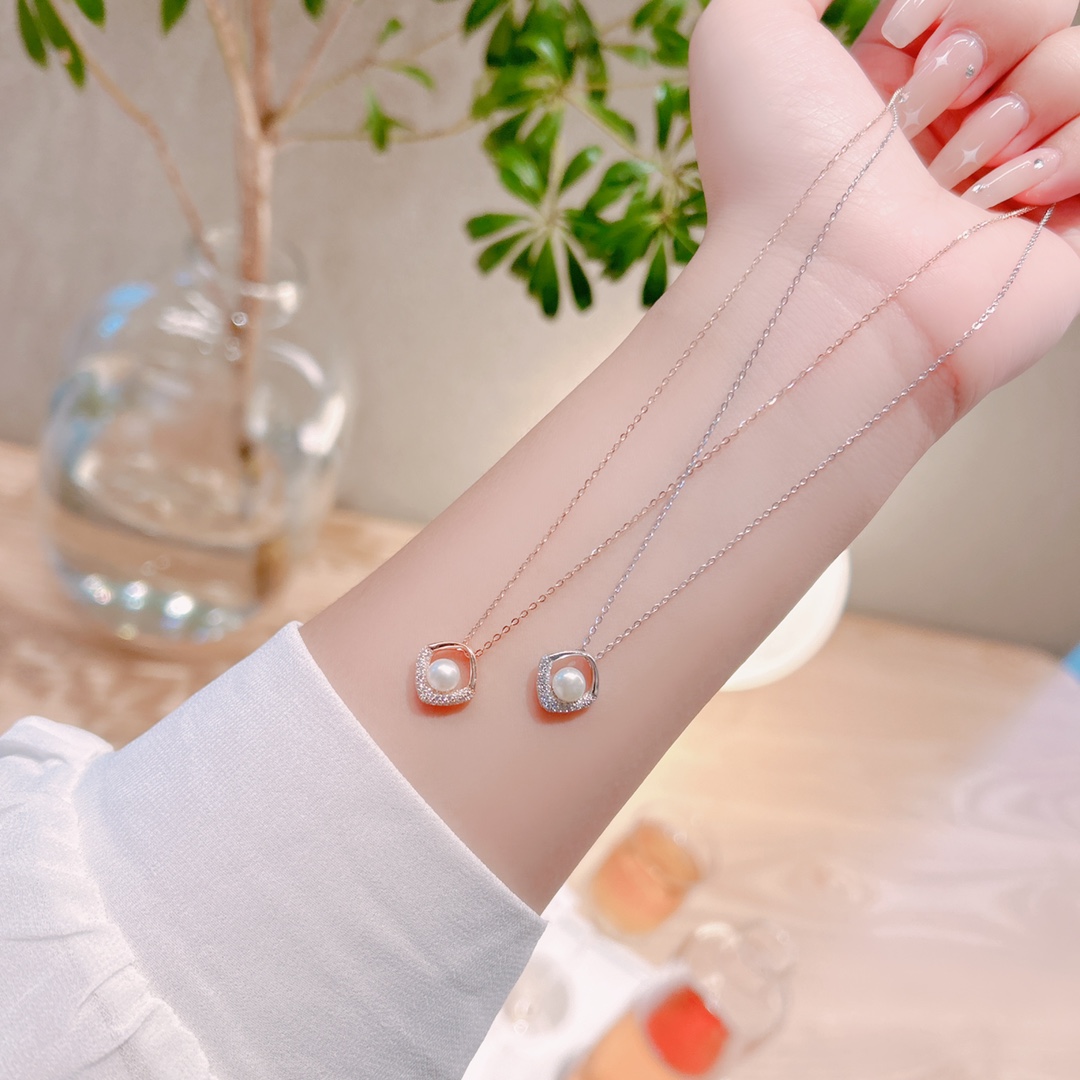 繊細925シルバーネックレスシルバー 職場