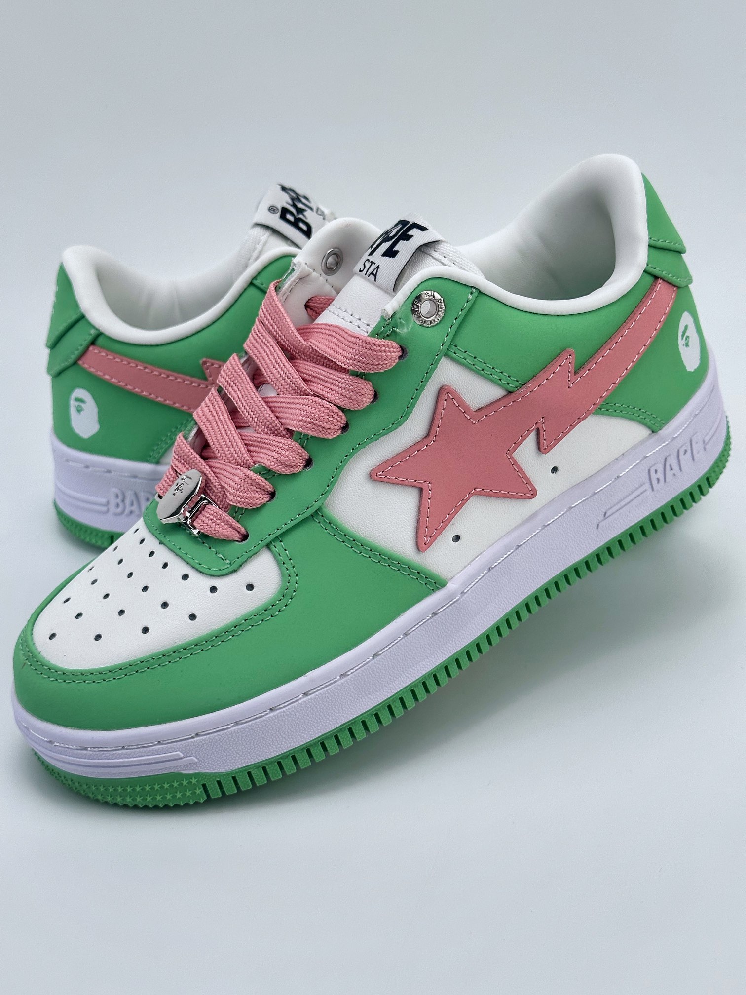 200 Bape x Air Force 1 '07 Low 绿粉 1H70191005