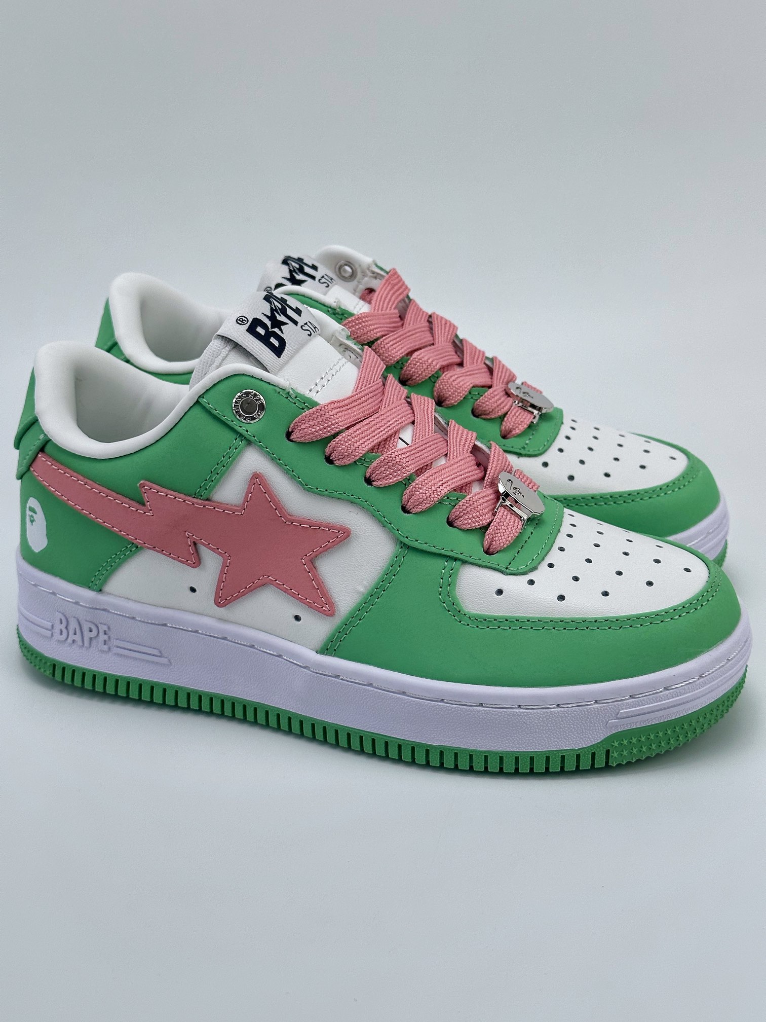 Bape x Air Force 1 '07 Low Green Pink 1H70191005