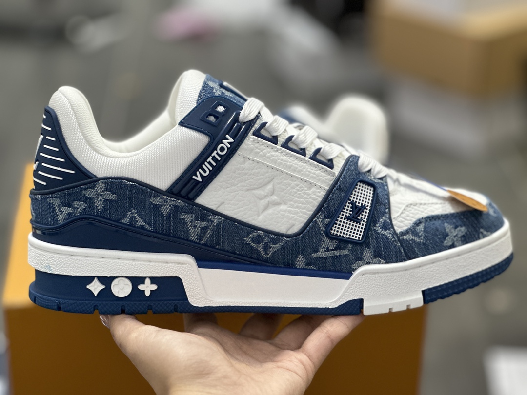 Louis Vuitton 路易威登 LV Trainer 板鞋蓝牛仔