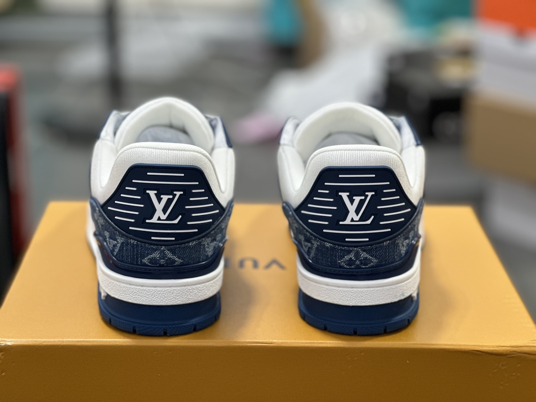 Louis Vuitton 路易威登 LV Trainer 板鞋蓝牛仔