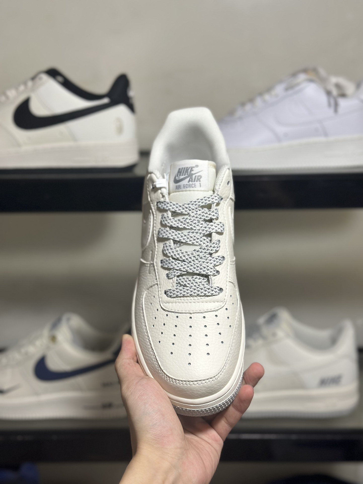 NikeAirForce1Low米白