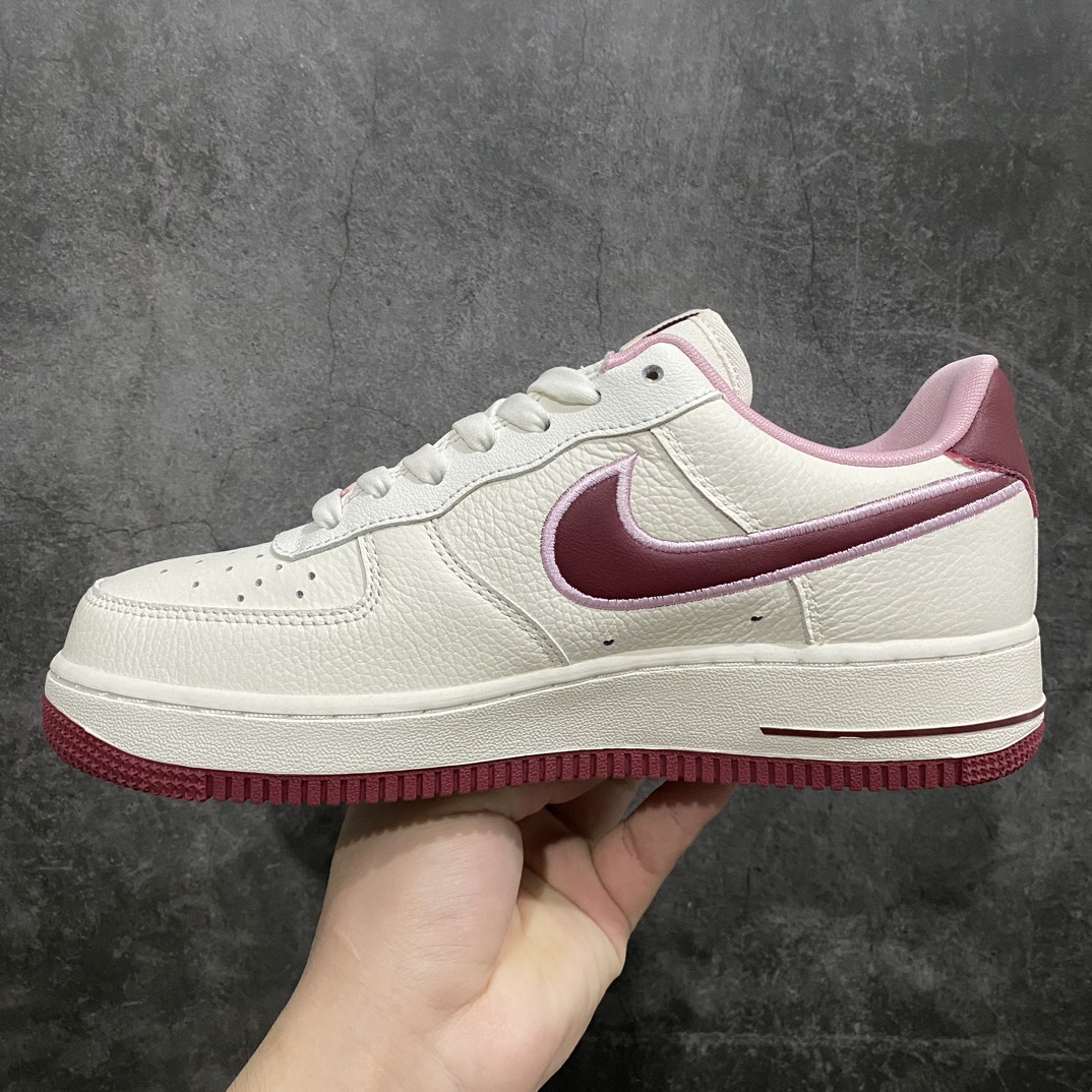 [Channel version] NK Wmns Air Force 1'07 Low ”Valentine's Day” Air Force One low-top sneakers ”beige pink wine red cherry Valentine's Day” FD4616-161