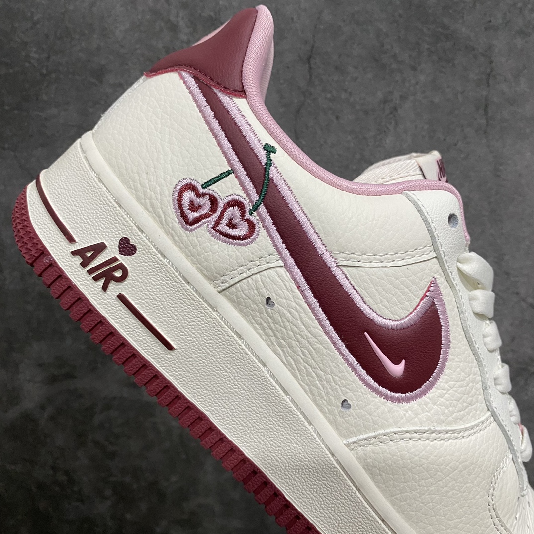 [Channel version] NK Wmns Air Force 1'07 Low ”Valentine's Day” Air Force One low-top sneakers ”beige pink wine red cherry Valentine's Day” FD4616-161