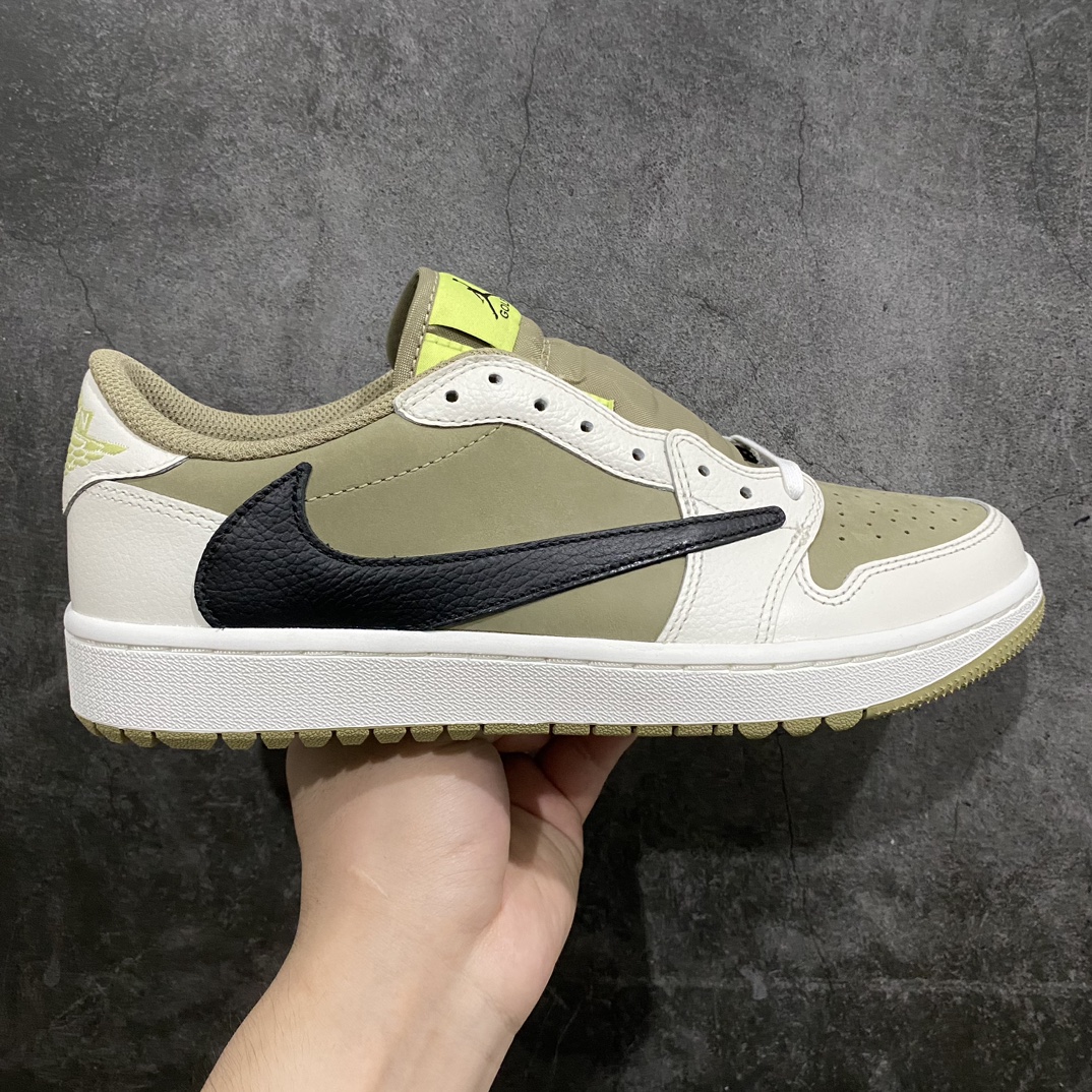 [LW Version] Travis Scott x Air Jordan 1 Golf AJ1 Joe 1 TS Joint Inverted Hook Golf Low Top 6.0 FZ3124-200