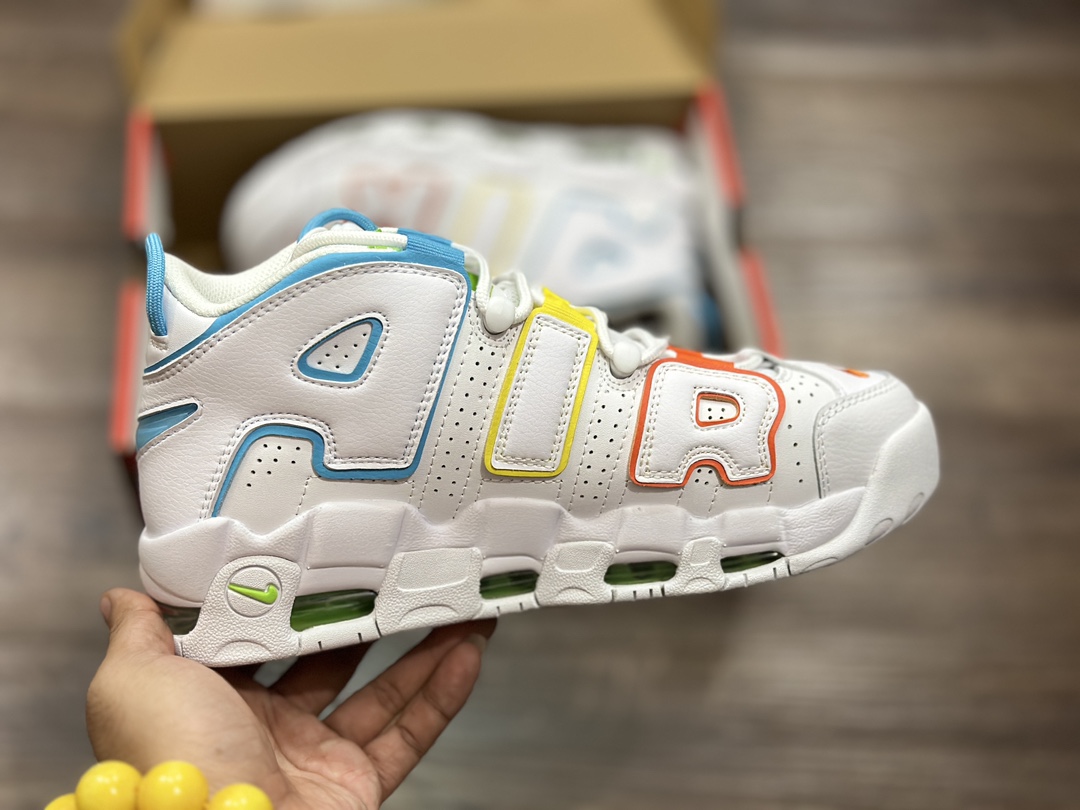 Nike Air More Uptempo Pippen full-palm air cushion retro basketball shoes FJ4624-100