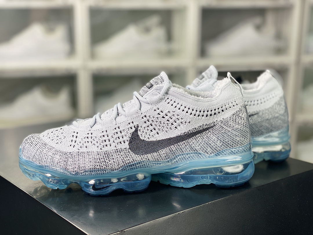 Air VaporMax 2023 Flyknit FK”Grey/Black” 2023 running shoes ”Light gray and black hook” DV1678-100