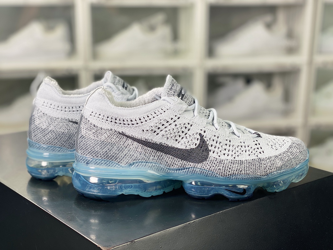 Air VaporMax 2023 Flyknit FK”Grey/Black” 2023 running shoes ”Light gray and black hook” DV1678-100