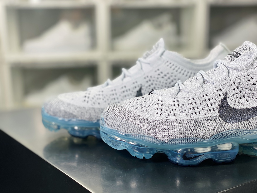 Air VaporMax 2023 Flyknit FK”Grey/Black” 2023 running shoes ”Light gray and black hook” DV1678-100