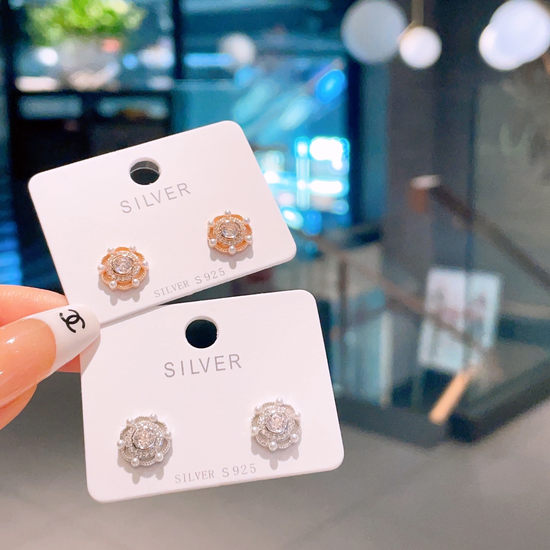 幻想的高品質シルバーイヤリングシルバー デート