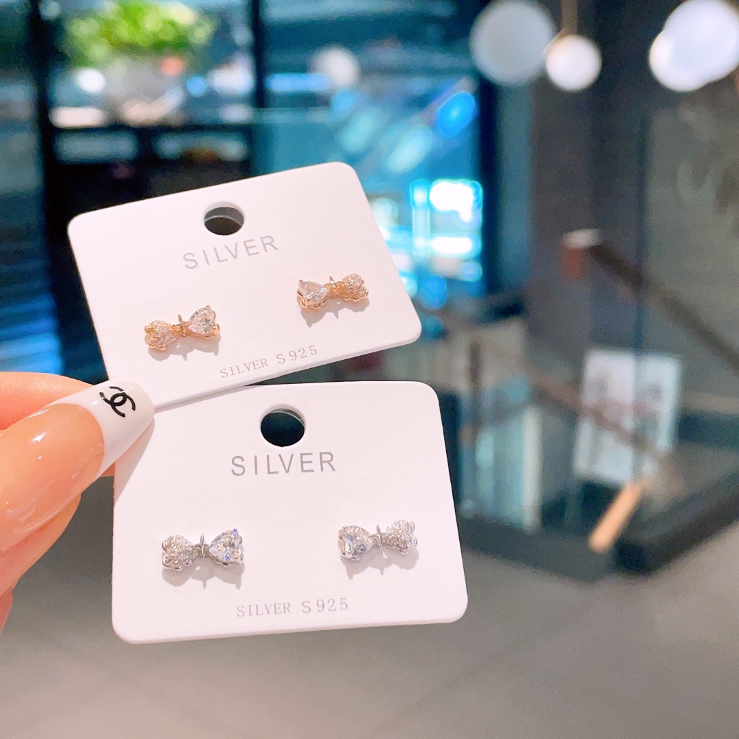 ファッション925シルバーイヤリングゴールド バレンタインデー