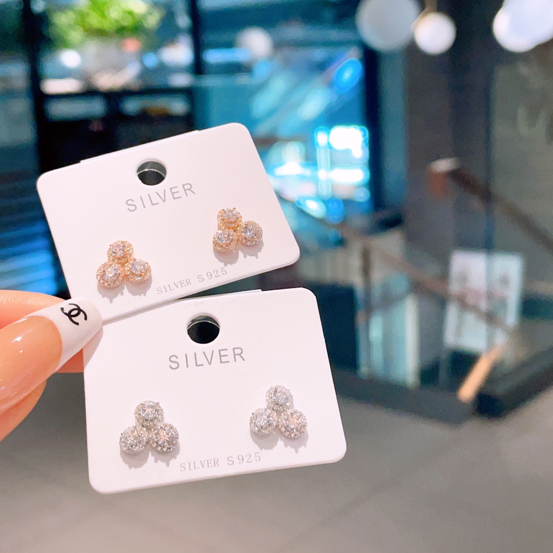 ユニークS925スターリングシルバーイヤリングシルバー ウェディング